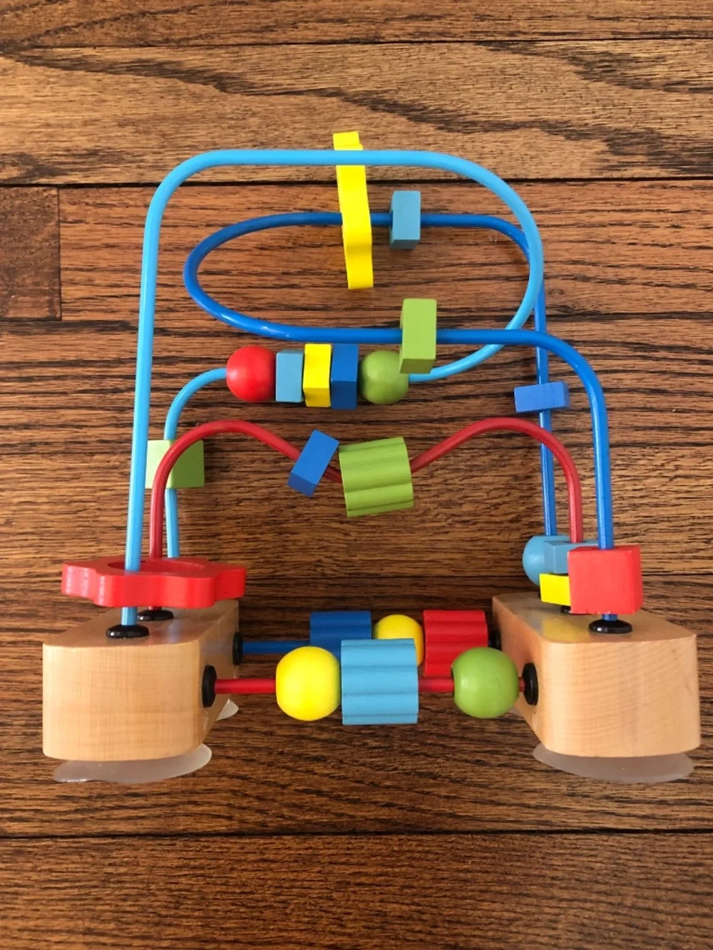 Wooden Bead Maze Educational Toy with Suction Cups
